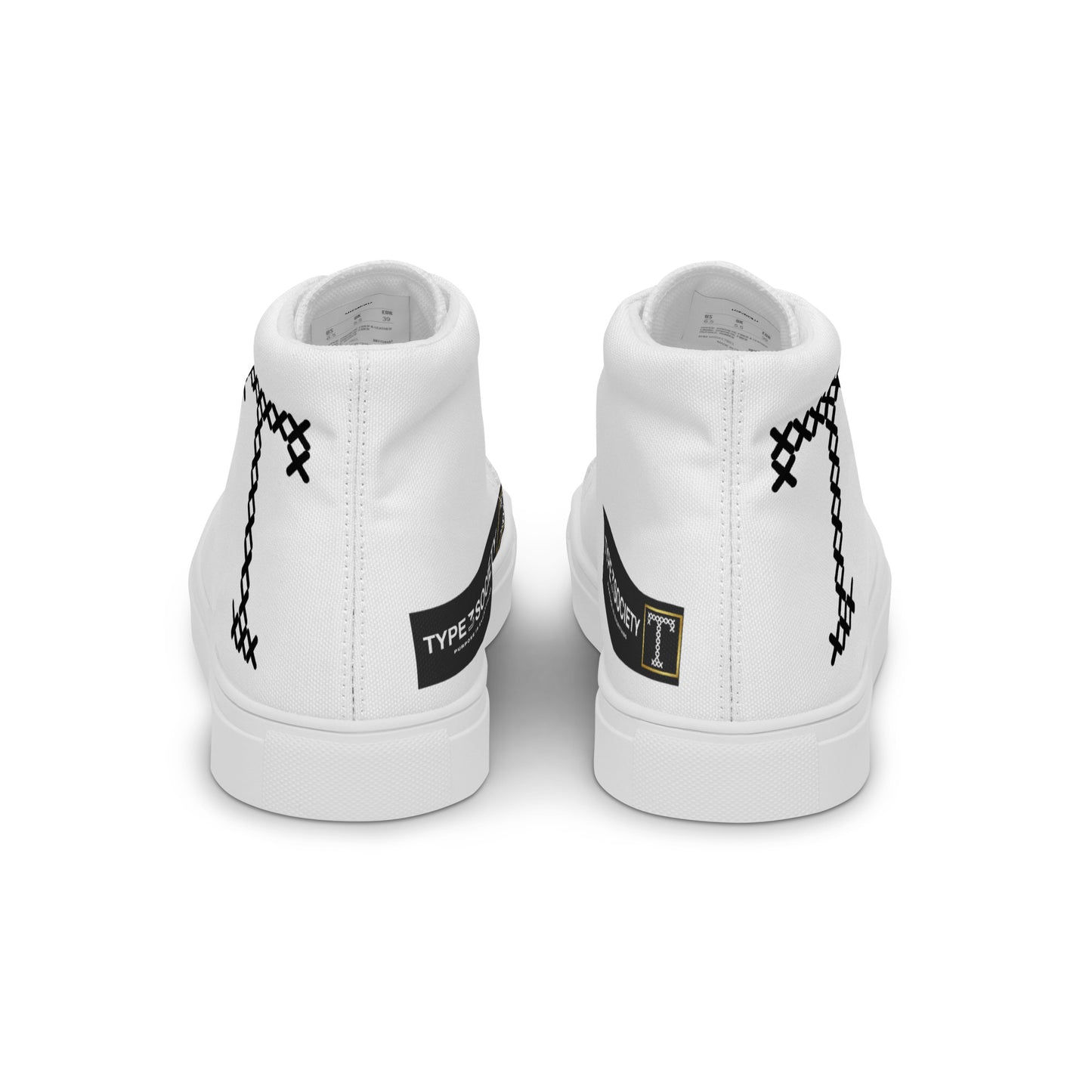 Men’s high top canvas shoes