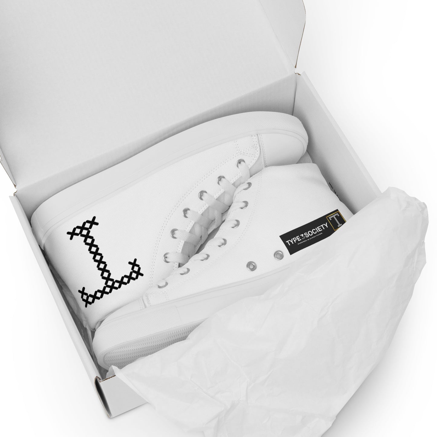 Men’s high top canvas shoes