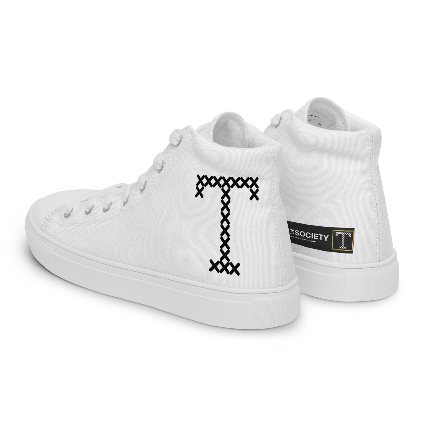 Men’s high top canvas shoes