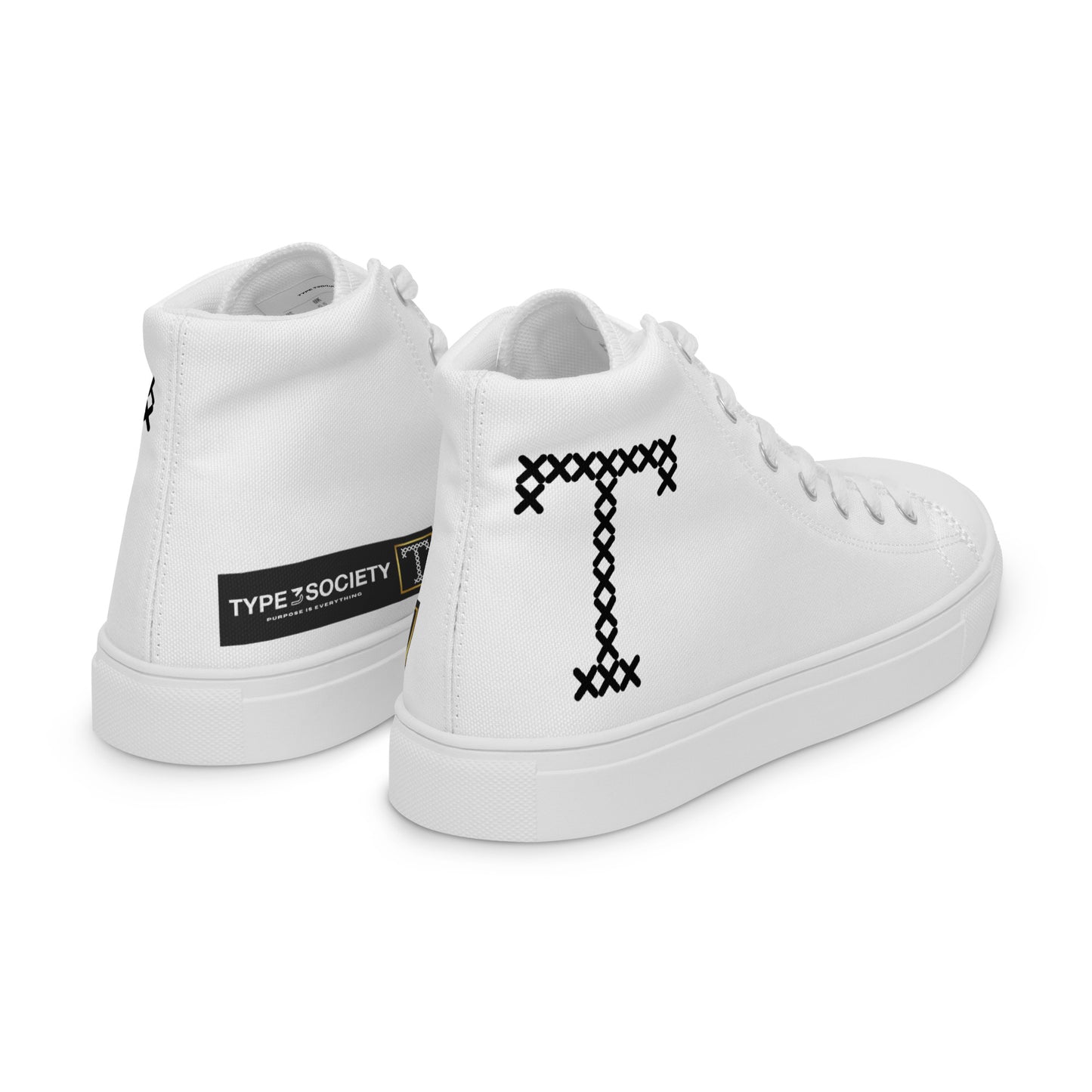 Men’s high top canvas shoes