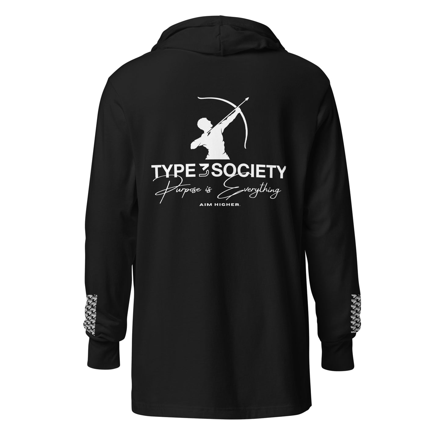Hooded long-sleeve tee