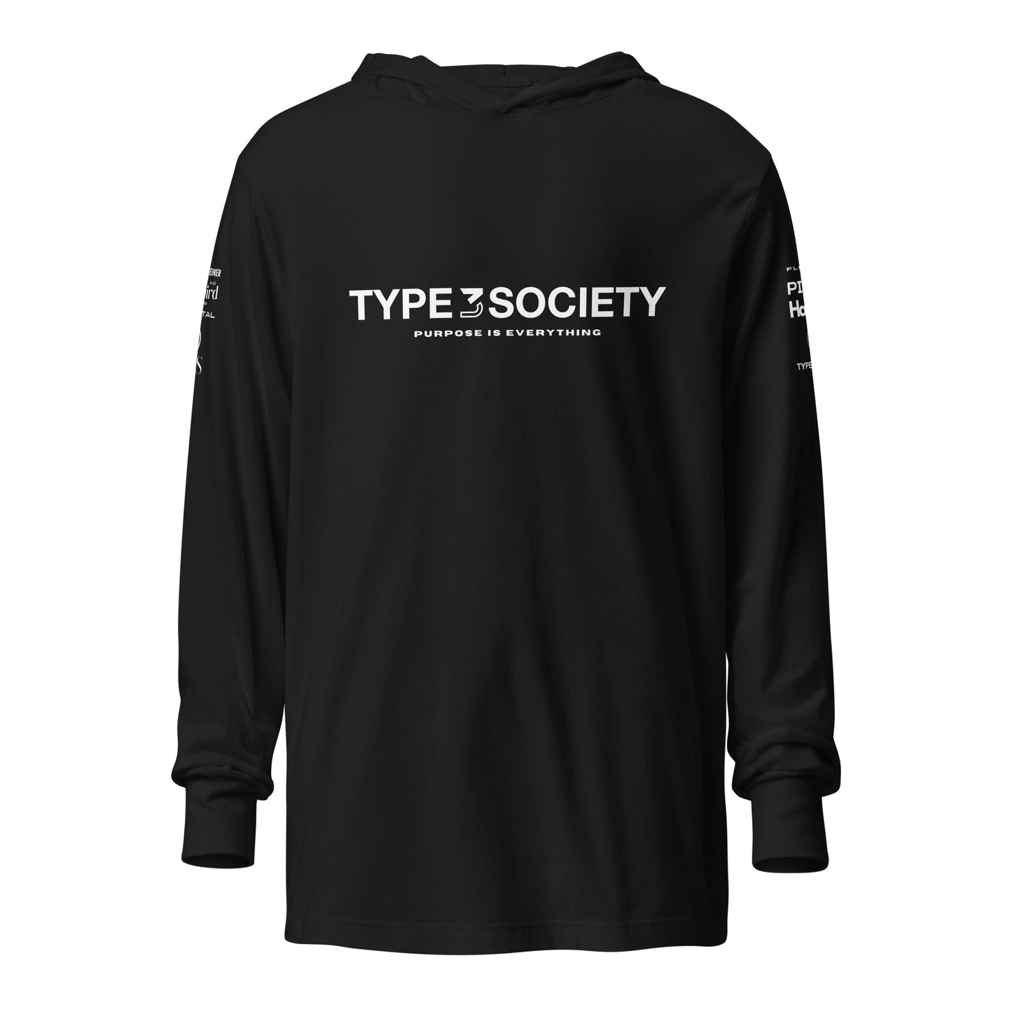 Hooded long-sleeve tee