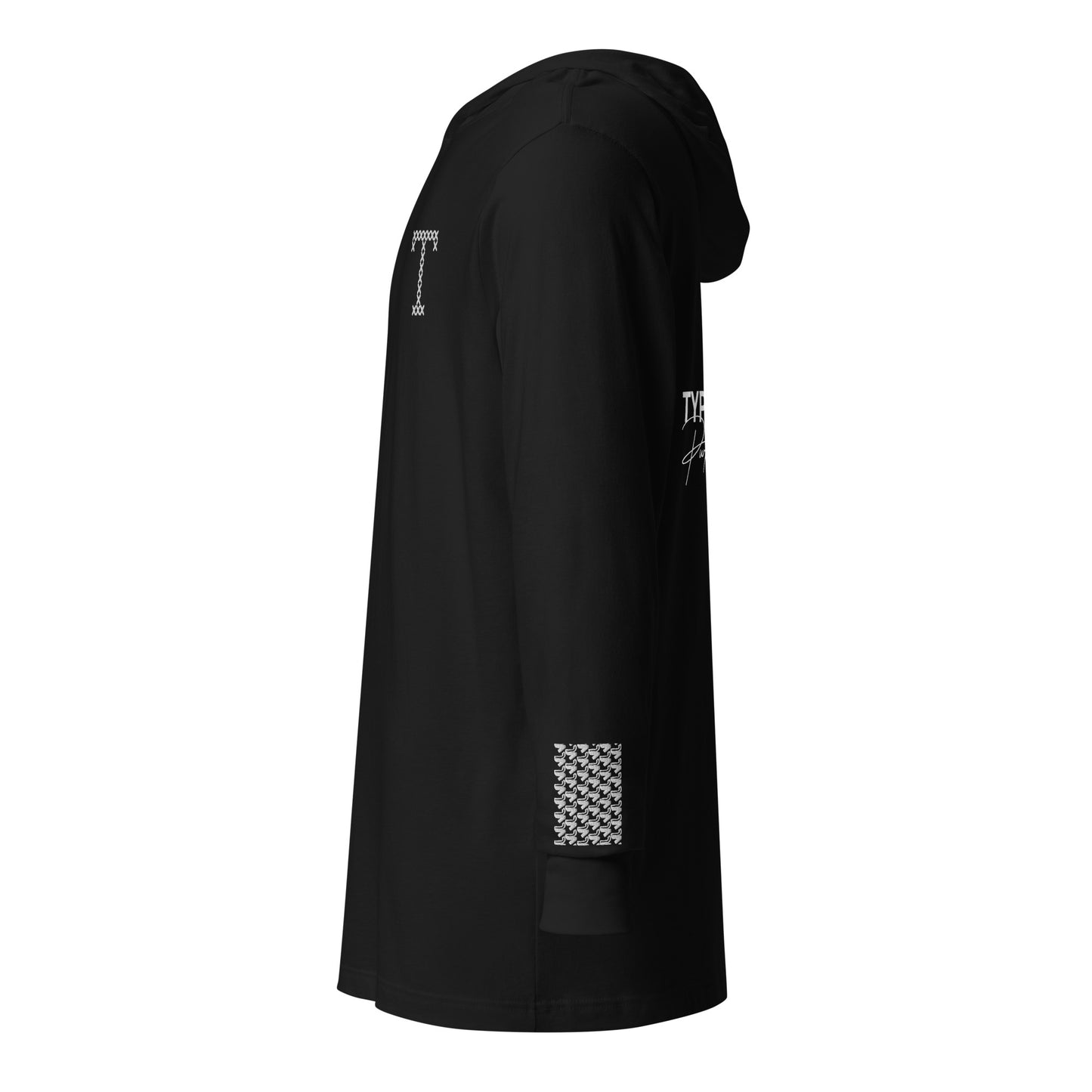 Hooded long-sleeve tee