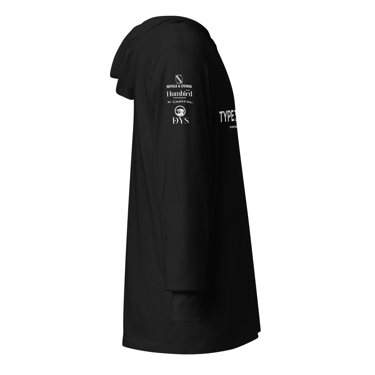 Hooded long-sleeve tee