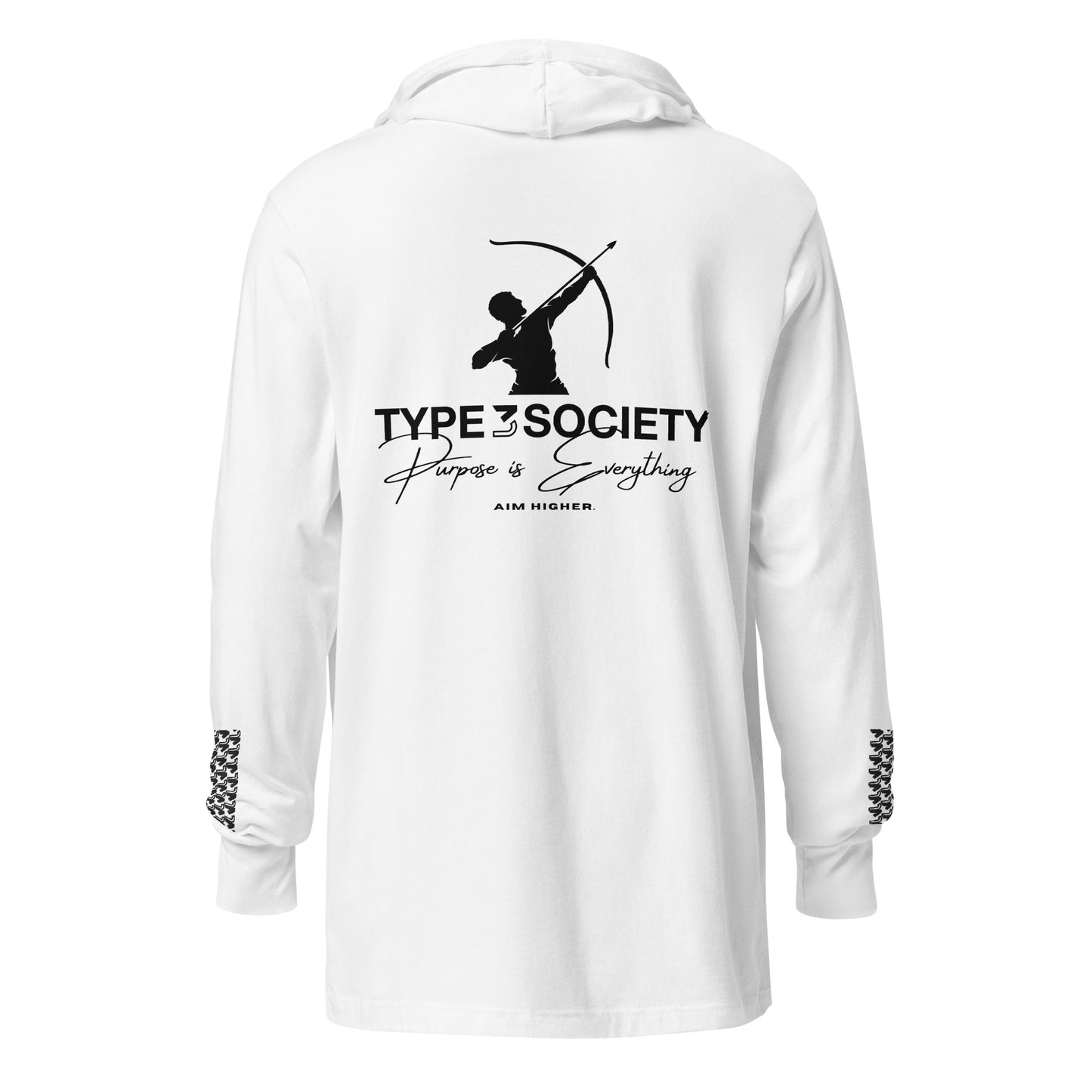 Hooded long-sleeve tee